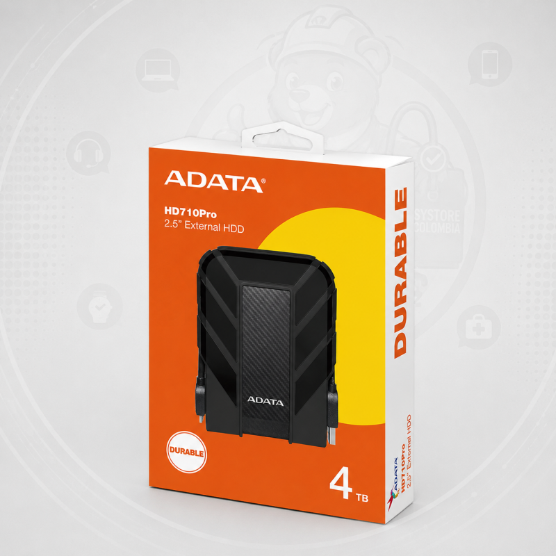Disco Duro Externo Antigolpes 4TB Adata HD710 Pro AHD710P-4TU31 Systore Colombia