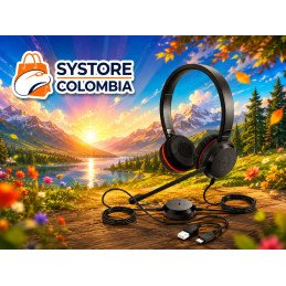 Diadema Jabra Evolve 20 Duo Estero con Cancelación de Ruido Usb 4999-823-169 Systore Colombia