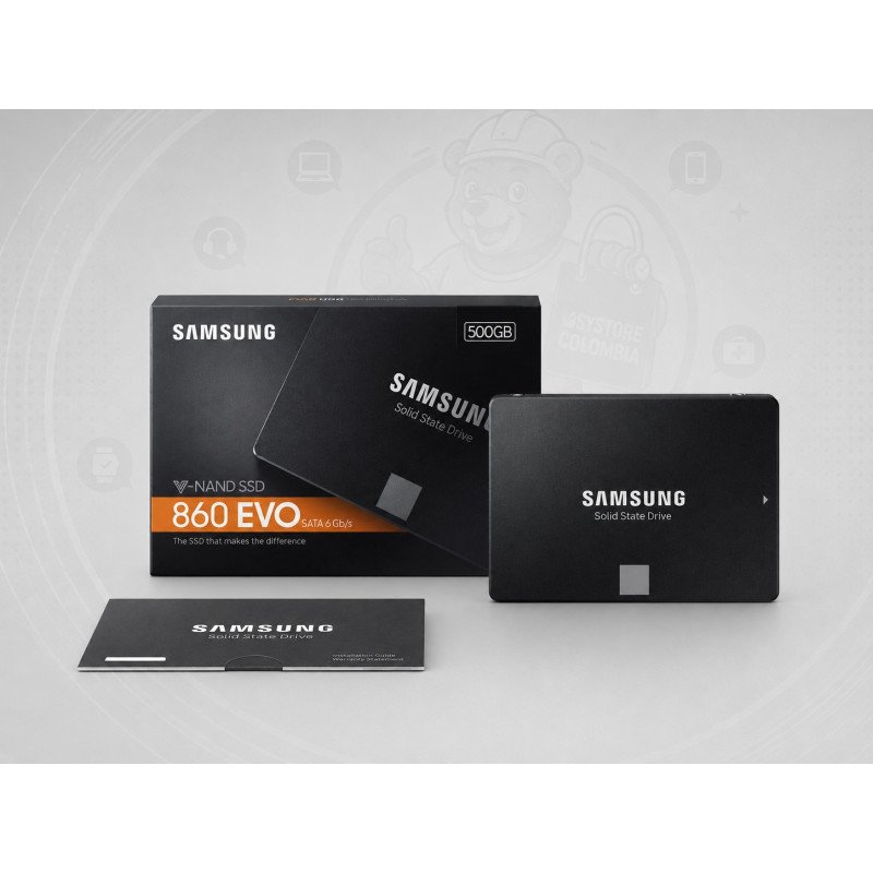 Disco Solido 500gb Samsung 860 EVO Sata3 MZ-77E500B/AM