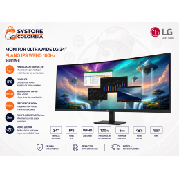 Monitor UltraWide LG 34″ Plano IPS WFHD  100Hz 5ms  34U511A-B