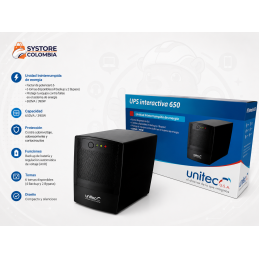 Ups Unitec Interactiva 650 JNP-U650 400VA 240W