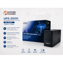 Ups Unitec Interactiva 2000 UN-I2000 1500VA 900W