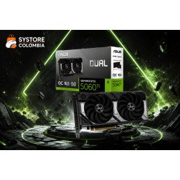 Tarjeta de Video Asus Dual GeForce RTX 5060 Ti 16GB GDDR7 OC Edition