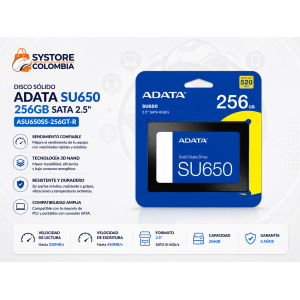 Disco Solido 256gb Adata SU650 Sata3 ASU650SS-256GT-R