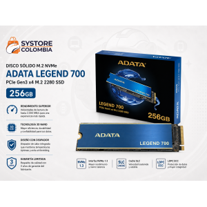 Disco Solido M.2 Nvme 256gb Adata Legend 700 ALEG-700-256GCS