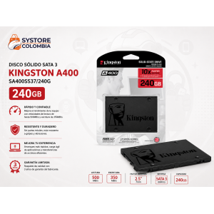 Disco Sólido Kingston A400 240Gb Sata3 SA400S37/240G