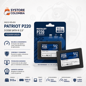 Disco Solido 512gb Sata3 Patriot P220 P220S512G25