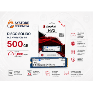 Disco Solido M.2 500gb Kingston NV3 4x4 Nvme SNV3S/500G