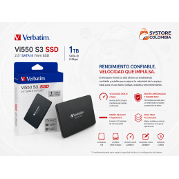 Disco Solido 1TB Verbatim Vi550 S3 Sata 2.5" 49353 Systore colombia