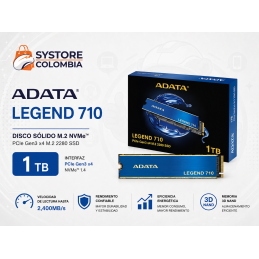 Disco Solido M.2 1Tb Adata Legend 710 Nvme ALEG-710-1TCS