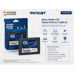 Disco Solido 2tb Patriot P210 2.5" Sata3 P210S2TB25