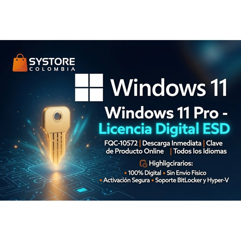 Microsoft Windows 11 Profesional a 64 Bits Digital Transferible FQC-10572