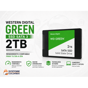 Disco Solido 2tb Western Digital Green Sata3 3D Nand WDS200T2G0A