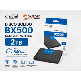 Disco Solido 2tb Crucial BX500 Sata3 3D Nand CT2000BX500SSD1