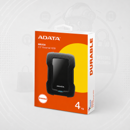 Disco Duro Externo 4TB Adata Antigolpes HD330 Usb 3.2 AHD330-4TU31-CBK Systore colombia