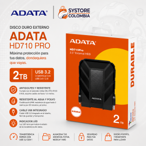 Disco Duro Externo AntiGolpes 2TB ADATA HD720 AHD720-2TU31