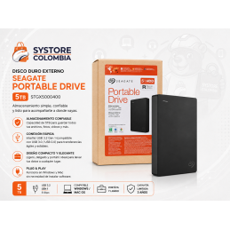 Disco Duro Externo 5Tb Seagate Portable Drive Usb 3.2 STGX5000400