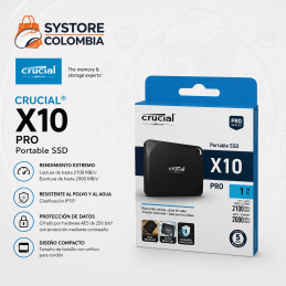 Disco Externo Sólido 1Tb Crucial X10 Pro USB 3.2 USB-C USB-A CT1000X10PROSSD902