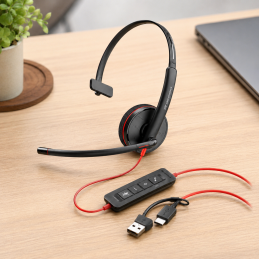 Diadema Poly Blackwire Monoaural Usb C3210 8X214A6 SYSTORE COLOMBIA