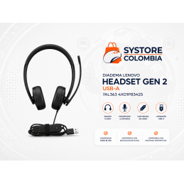Diadema Lenovo Wired Headset Gen 2 Usb A 4XD1P83425