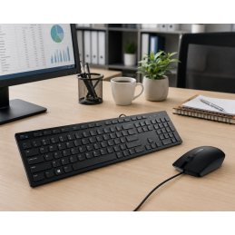 Combo Dell Teclado y Mouse Inalambrico KM300C Negro 580-AKKW