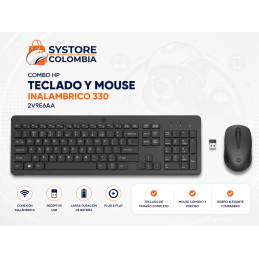 Combo HpTeclado y Mouse Inalambrico 330 2V9E6AA Systore colombia