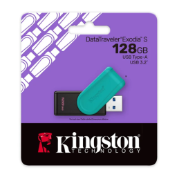 Memoria Usb Kingston 128gb DataTraveler Exodia S Usb 3.2 DTXS/128GB