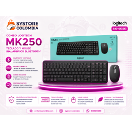 Combo Logitech Teclado y Mouse Inalambrico Bluetooth MK250 920-013513