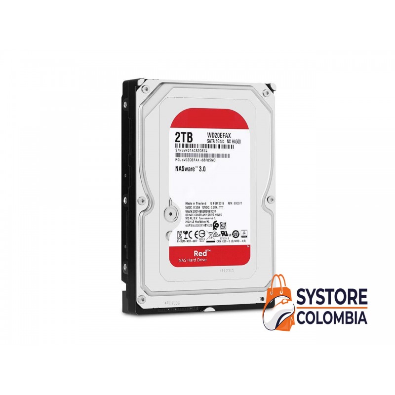 Disco Duro Nas 2TB Western Digital RED WD20EFAX 5400rpm